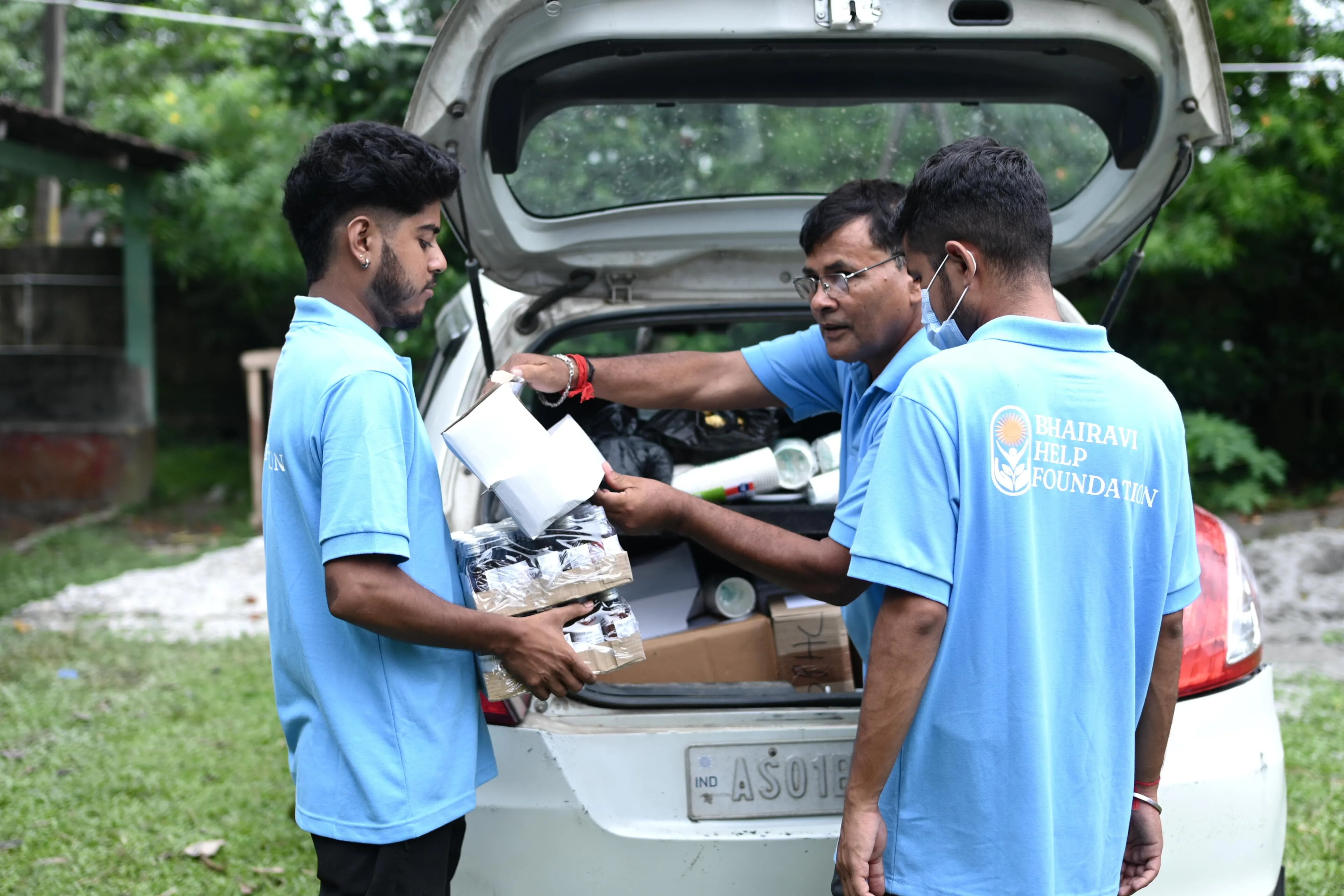 Healthcare team consulting with rural family