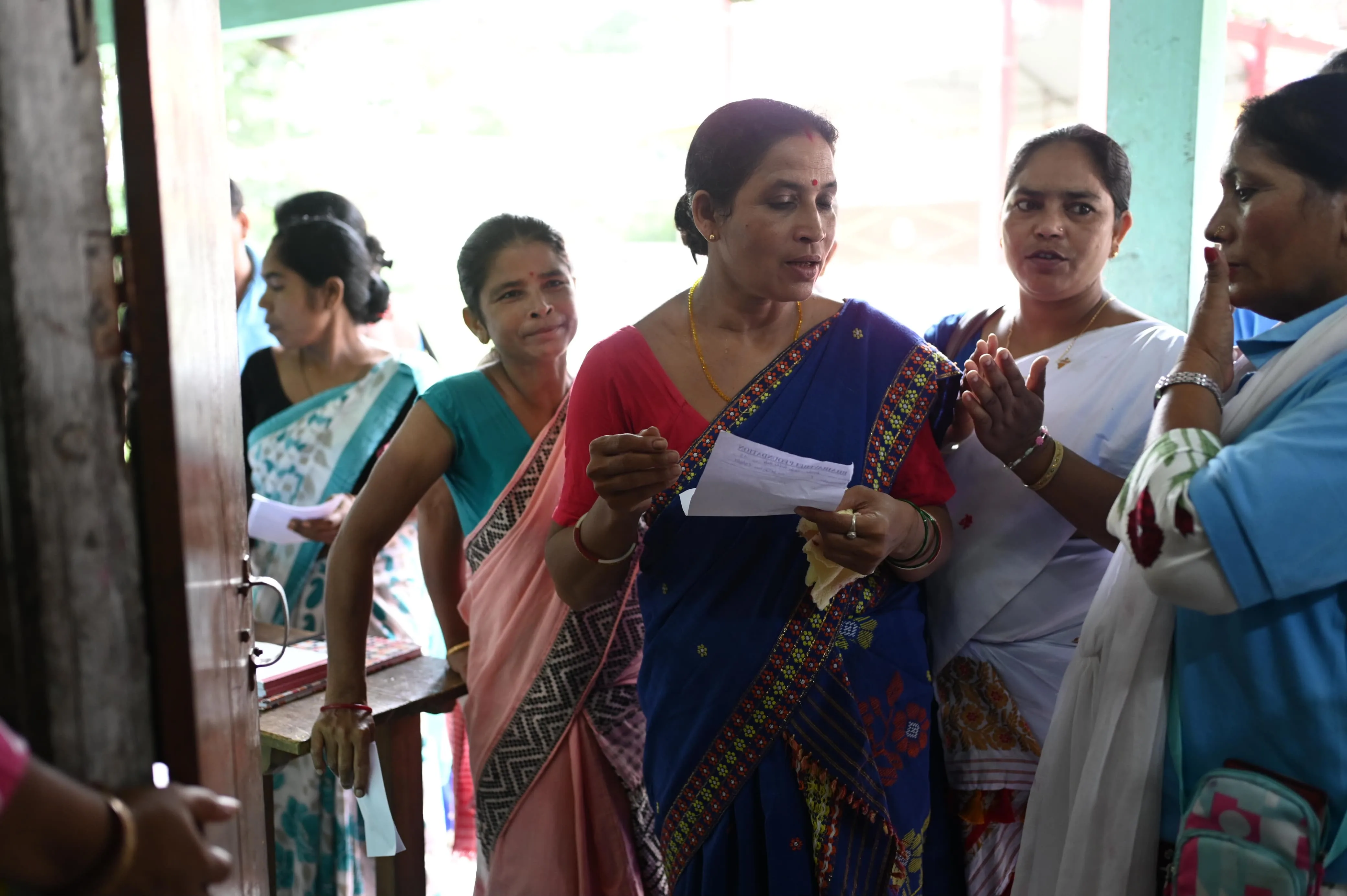 Health camp closing session with volunteers and doctors