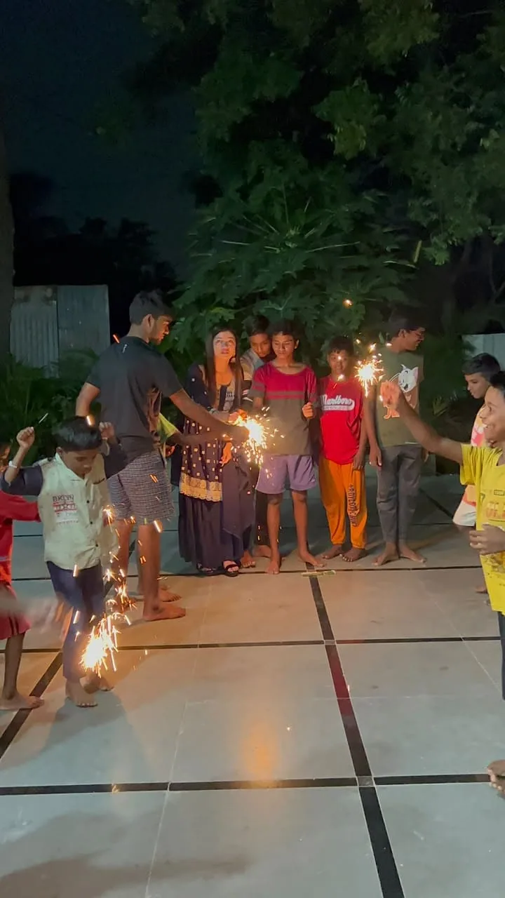 Bhairavi Aradhya Deka spending time with community members during an outreach event